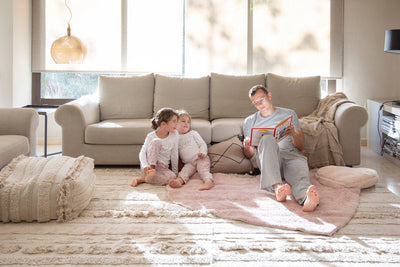 product image for air washable rug in natural in multiple sizes design by lorena canals 7 24