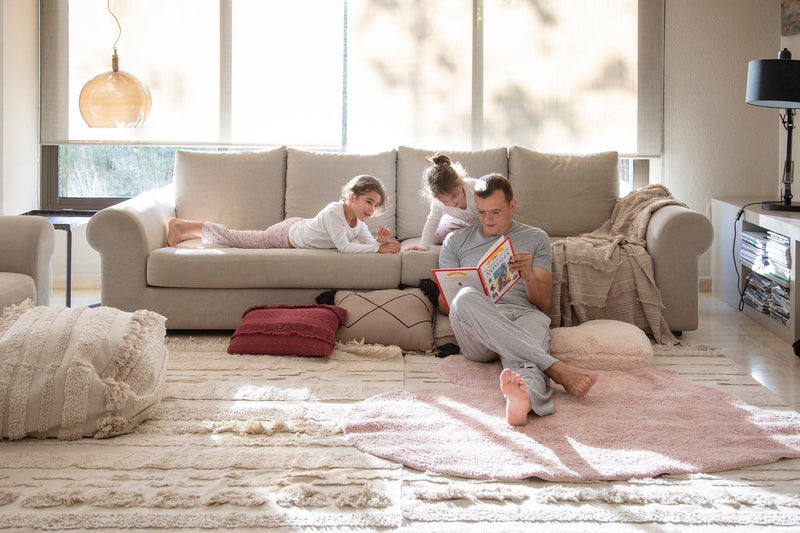 media image for air washable rug in natural in multiple sizes design by lorena canals 9 280