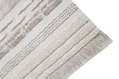 product image for air washable rug in natural in multiple sizes design by lorena canals 12 35