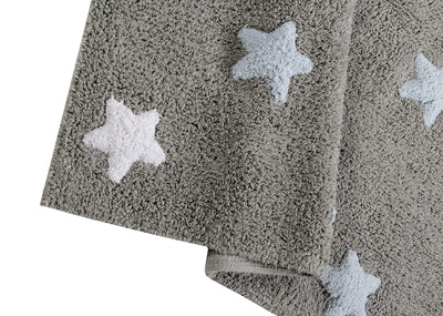 product image for tricolor stars washable rug in grey blue 4 65