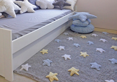 product image for tricolor stars washable rug in grey blue 6 38