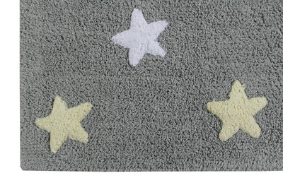 product image for tricolor stars washable rug in grey blue 8 60