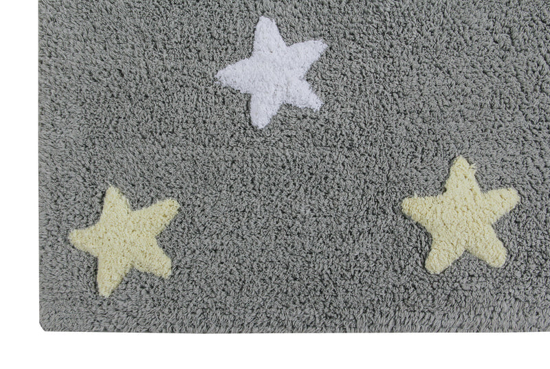 media image for tricolor stars washable rug in grey blue 8 238