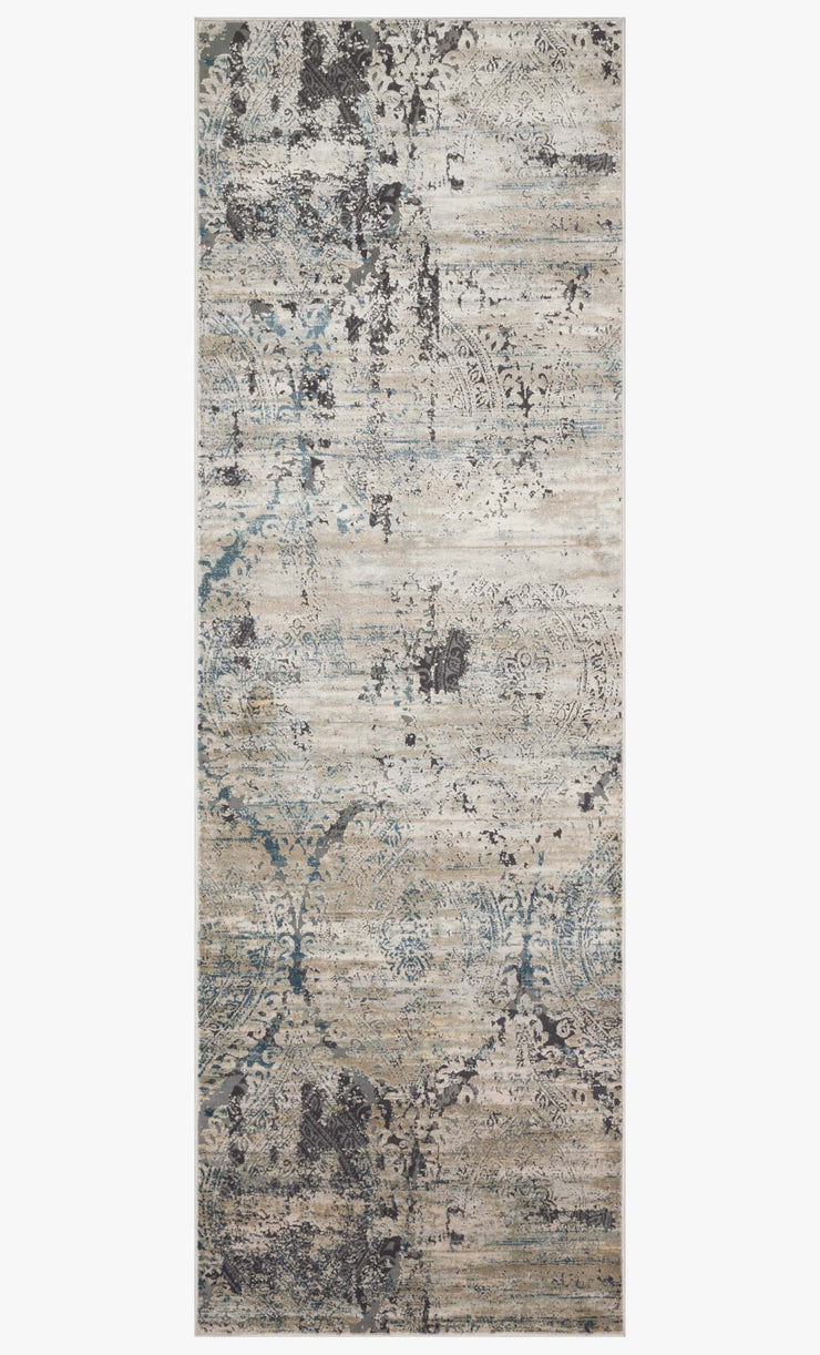 Cascade Rug in Taupe & Blue design by Loloi