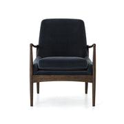 Braden Chair In Modern Velvet Shadow