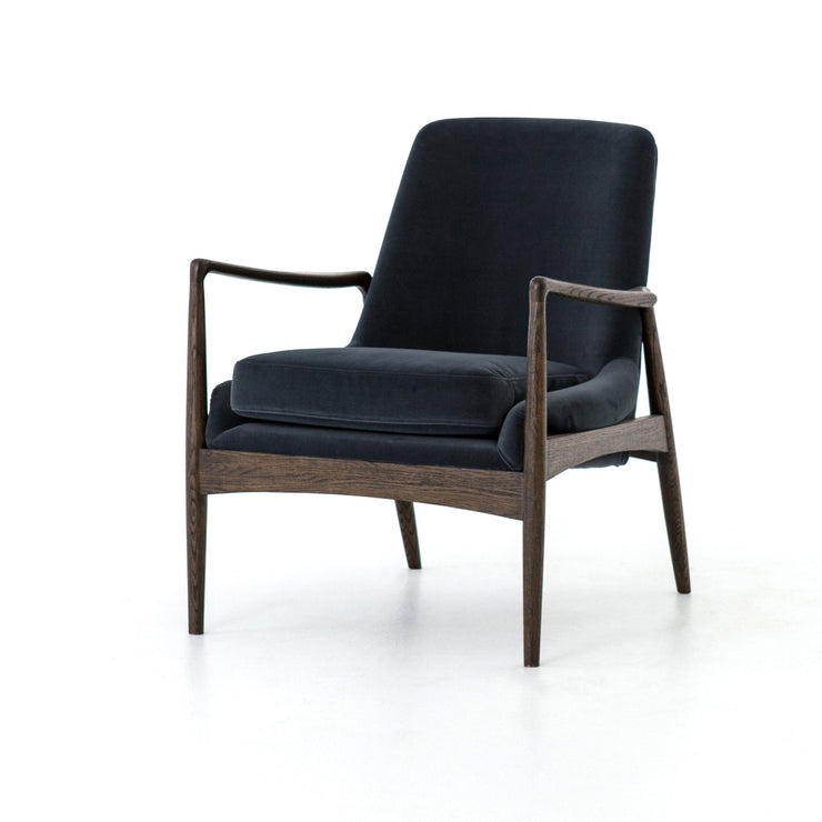 Braden Chair In Modern Velvet Shadow