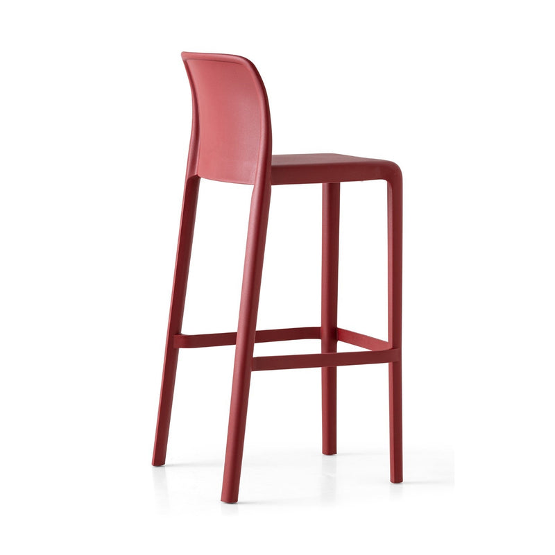 media image for bayo oxide red polypropylene bar stool by connubia cb198500003l0000000000a 4 243