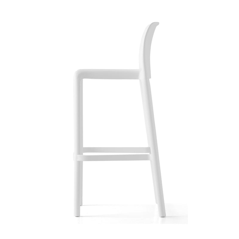 media image for bayo optic white polypropylene bar stool by connubia cb19850000940000000000a 3 27