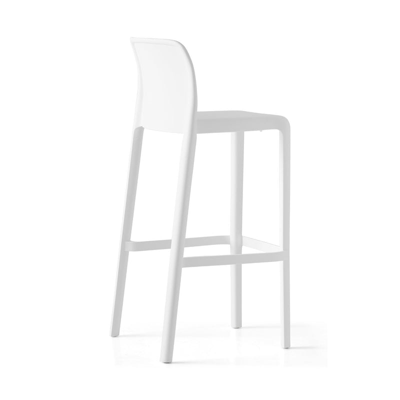 media image for bayo optic white polypropylene bar stool by connubia cb19850000940000000000a 4 29