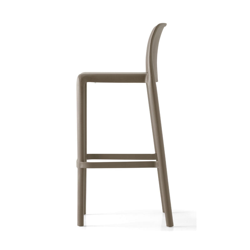 media image for bayo taupe polypropylene bar stool by connubia cb19850009000000000000a 3 292
