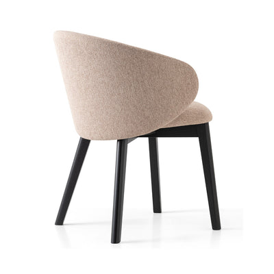 product image for tuka graphite beechwood armchair with wood legs by connubia cb2117000132slb00000000 8 12