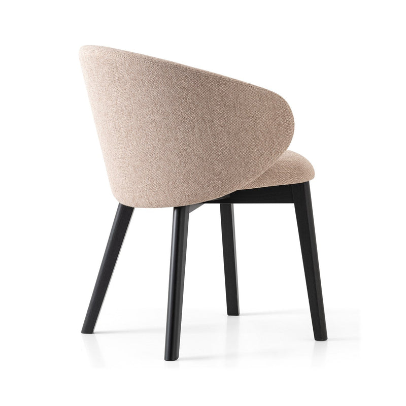 media image for tuka graphite beechwood armchair with wood legs by connubia cb2117000132slb00000000 8 261