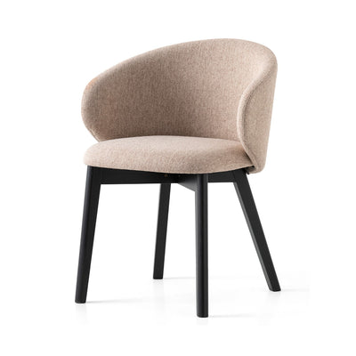 product image for tuka graphite beechwood armchair with wood legs by connubia cb2117000132slb00000000 5 67