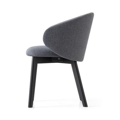 product image for tuka graphite beechwood armchair with wood legs by connubia cb2117000132slb00000000 3 33