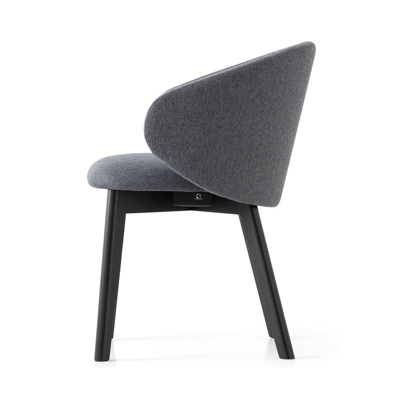 media image for tuka graphite beechwood armchair with wood legs by connubia cb2117000132slb00000000 3 281