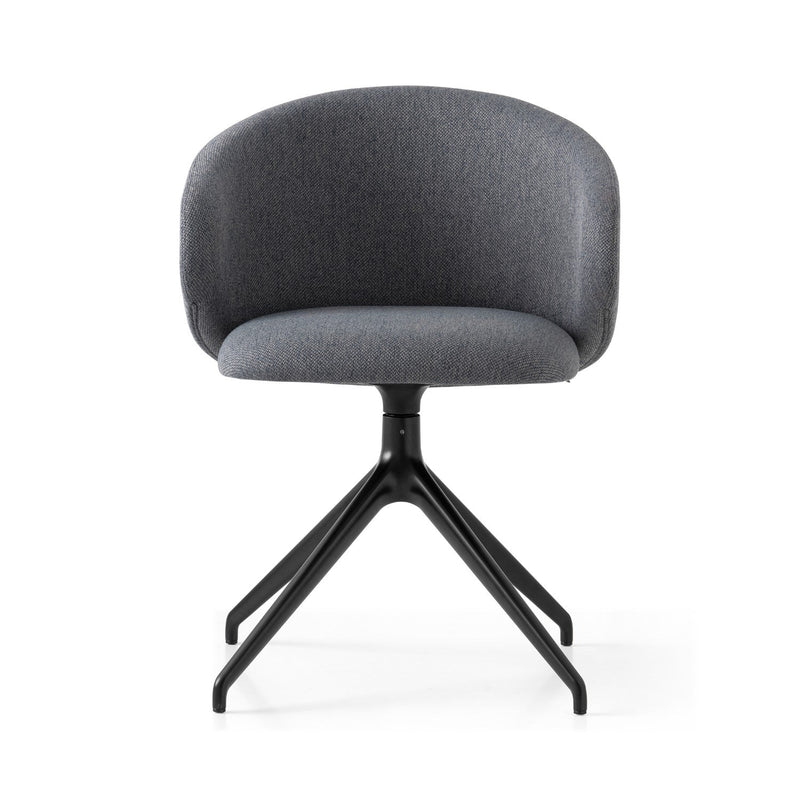 media image for tuka black aluminum swivel chair by connubia cb2127000015slb00000000 2 232