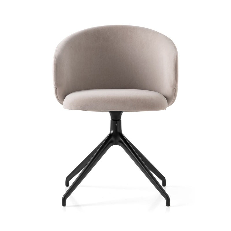 media image for tuka black aluminum swivel chair by connubia cb2127000015slb00000000 22 259