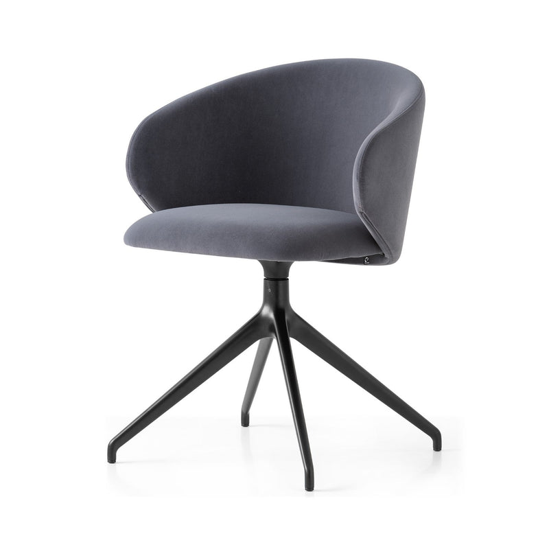 media image for tuka black aluminum swivel chair by connubia cb2127000015slb00000000 13 262