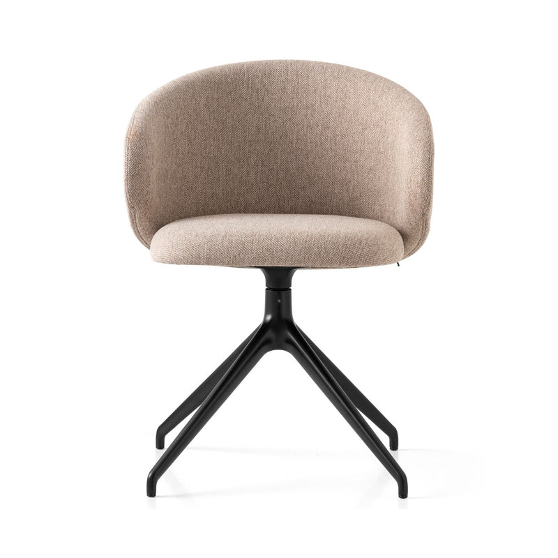 media image for tuka black aluminum swivel chair by connubia cb2127000015slb00000000 74 225