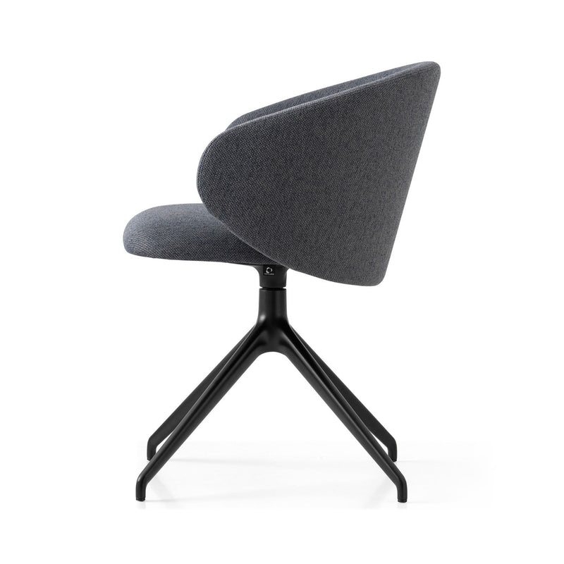 media image for tuka black aluminum swivel chair by connubia cb2127000015slb00000000 51 235