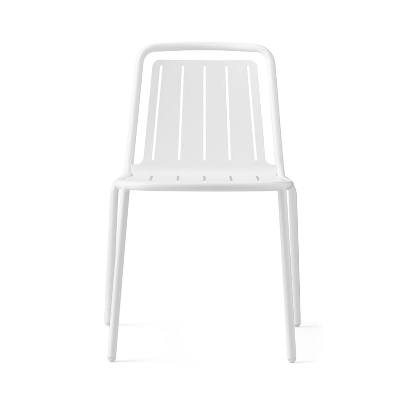 media image for easy matt optic white metal chair by connubia cb213101009409400000000 2 241