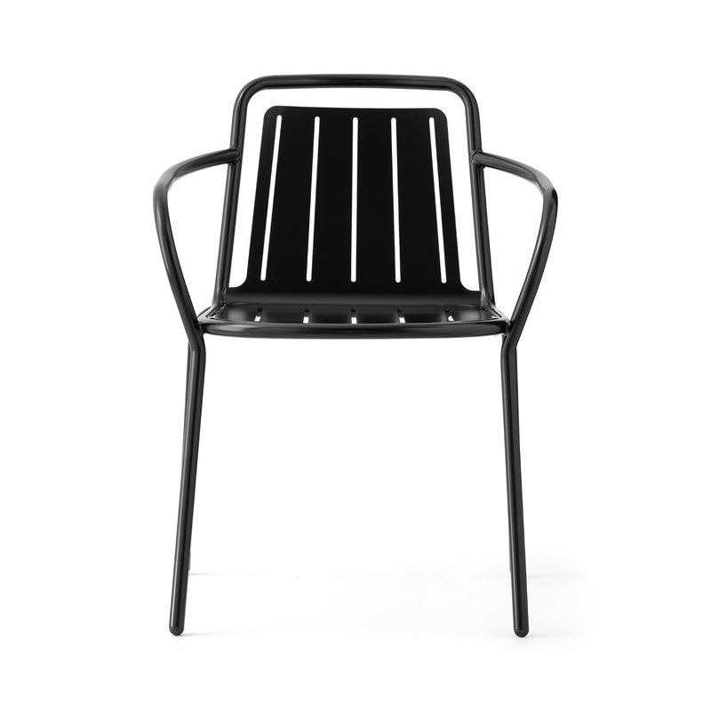 media image for easy matt black metal armchair by connubia cb213201001501500000000 2 24