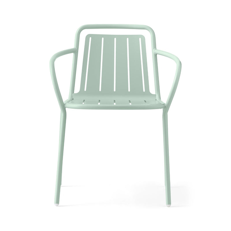 media image for easy matt thyme green metal armchair by connubia cb213201008l08l00000000 2 244