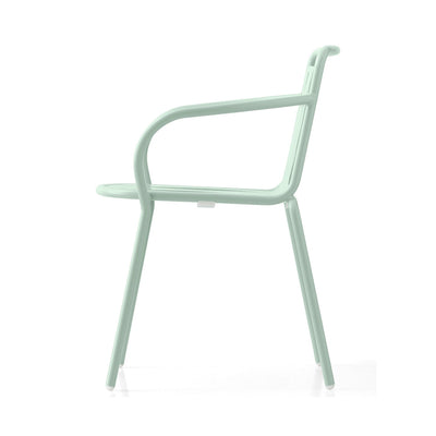 product image for easy matt thyme green metal armchair by connubia cb213201008l08l00000000 3 20