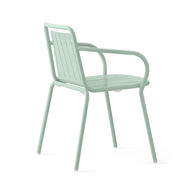 product image for easy matt thyme green metal armchair by connubia cb213201008l08l00000000 4 80