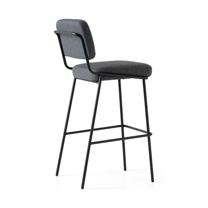 media image for sixty black metal bar stool by connubia cb2140000015slb00000000 4 230