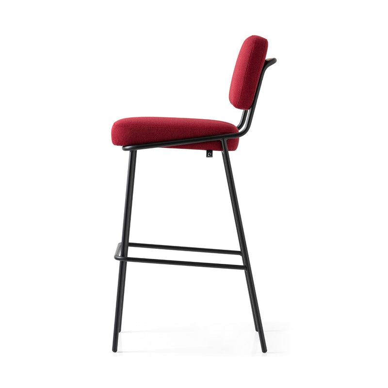 media image for sixty black metal bar stool by connubia cb2140000015slb00000000 7 27