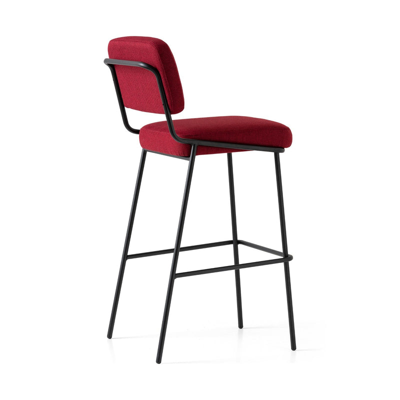 media image for sixty black metal bar stool by connubia cb2140000015slb00000000 8 286