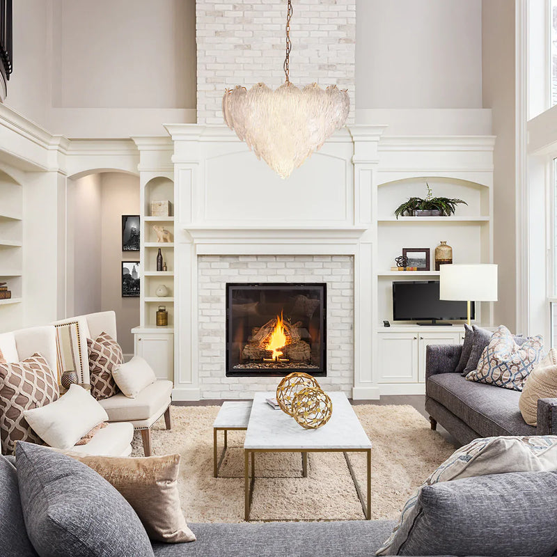 media image for acanthus textured glass chandelier by lucas mckearn ch9081 50 4 235