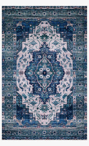 Cielo Rug in Ivory & Turquoise by Justina Blakeney for Loloi