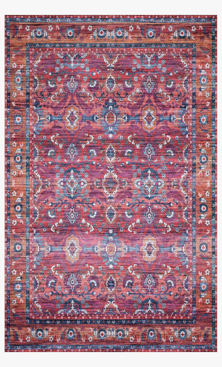 Cielo Rug in Berry & Tangerine by Justina Blakeney for Loloi