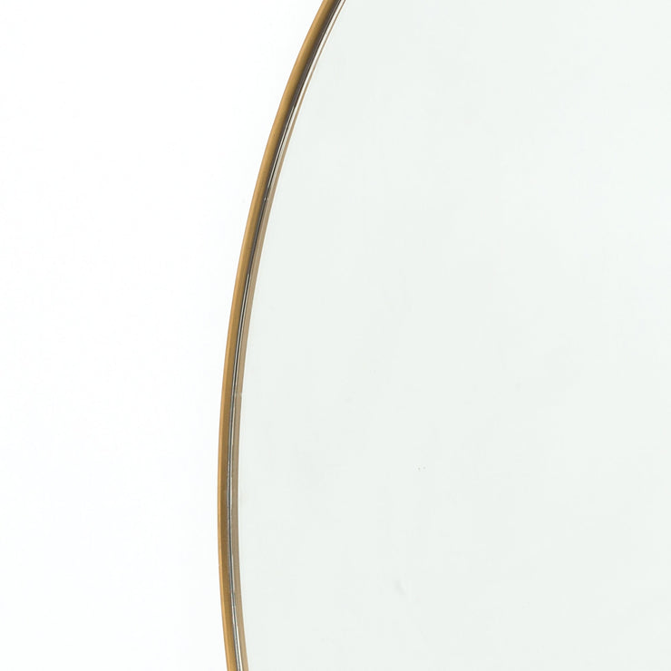 Bellvue Round Mirror In Polished Brass