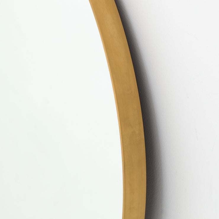 Bellvue Round Mirror In Polished Brass