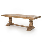 castle dining table in bleached pine 1