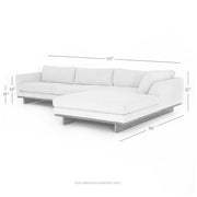everly 2 piece sectional by Four Hands 4