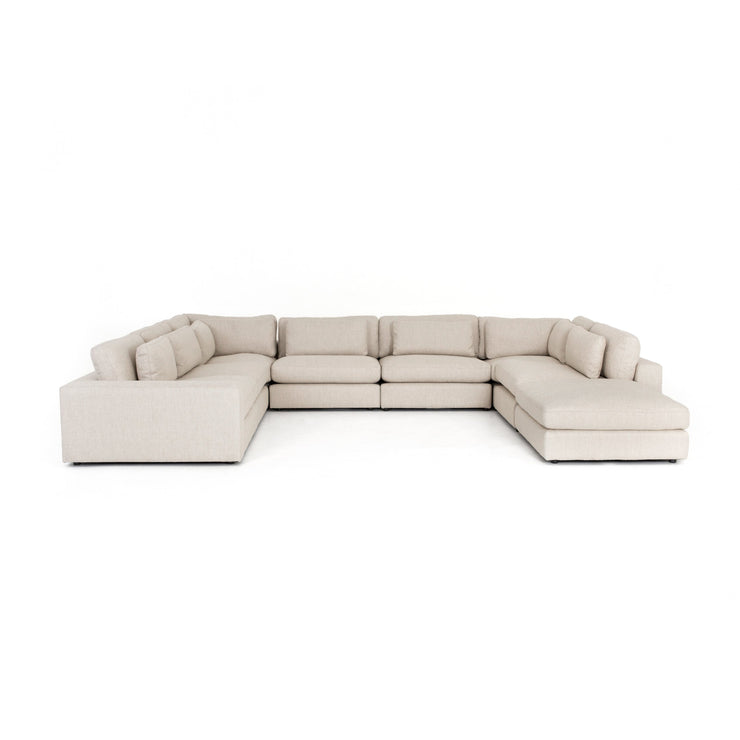 Bloor 7 Pc Sectional Ottoman In Essence Natural
