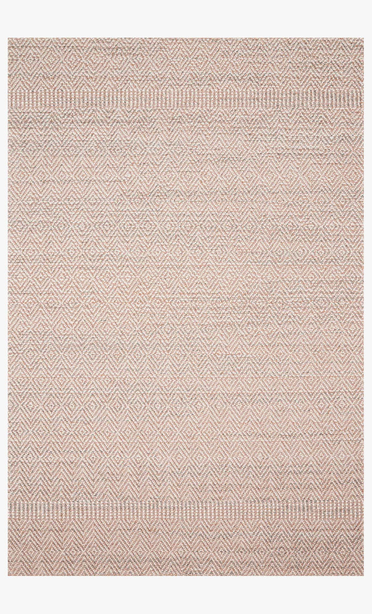 Cole Indoor/Outdoor Rug in Blush & Ivory by Loloi
