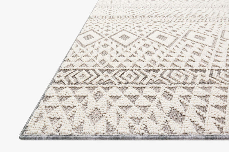 cole rug in silver ivory design by loloi 3