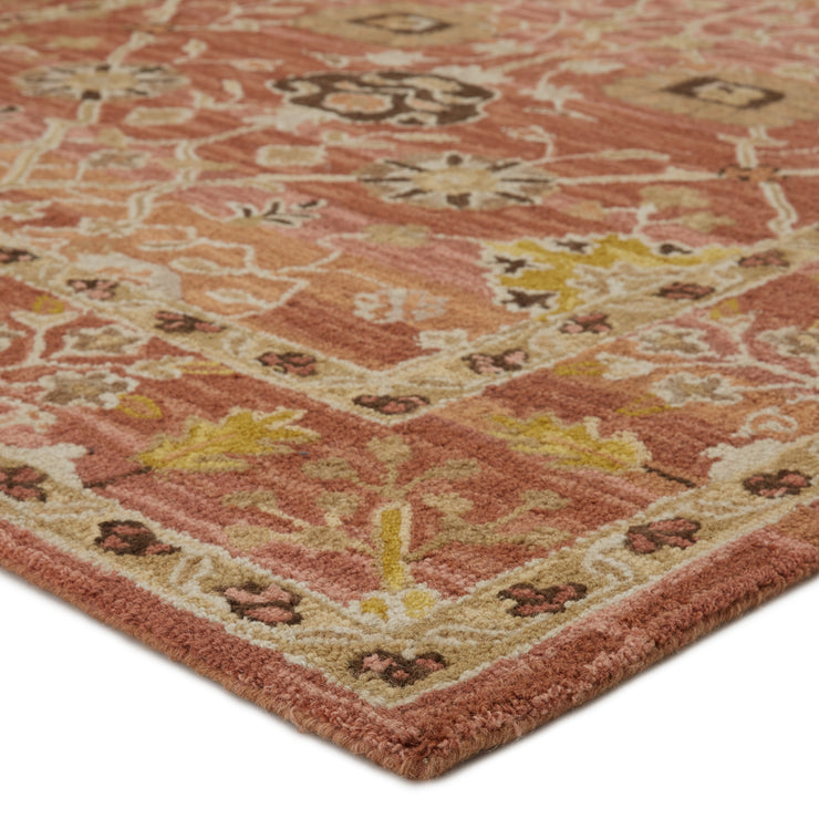 ahava handmade oriental pink gold rug by jaipur living 2