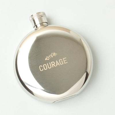 product image for stainless steal hip flask courage 1 31