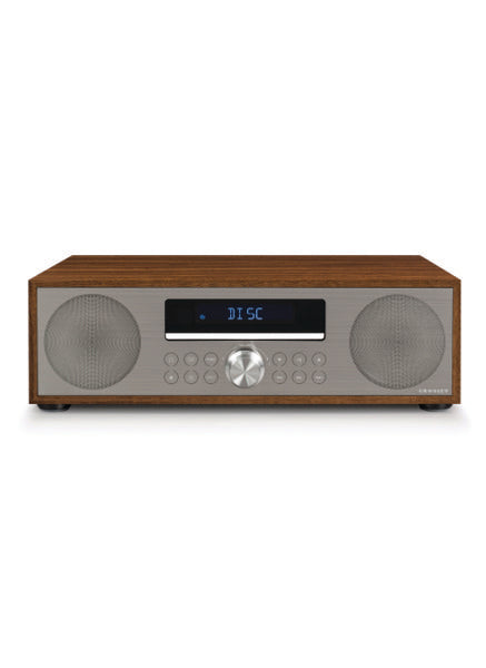 media image for fleetwood clock radio cd player in walnut 1 219