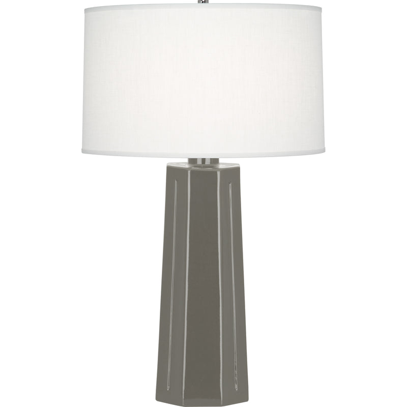 media image for Isis Table Lamp Multiple Colors With Oyster Linen Shade Design By Robert Abbey 1 295
