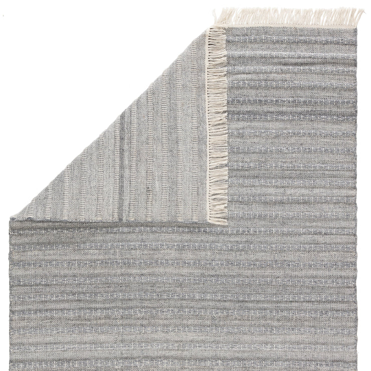 Torre Indoor/ Outdoor Solid Gray/ Cream Rug by Jaipur Living