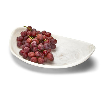 product image for archipelago white cloud marbleized organic shaped platter 3 52