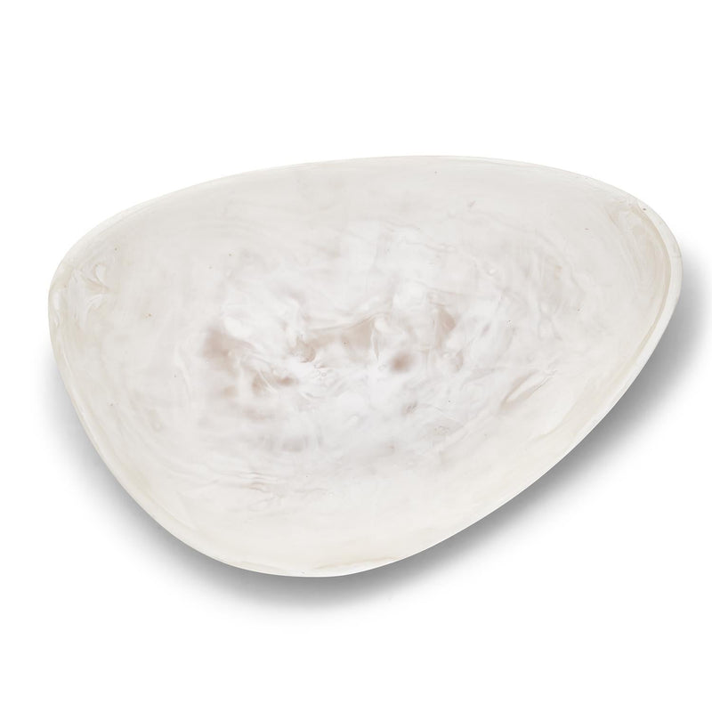 media image for archipelago white cloud marbleized organic shaped platter 2 241