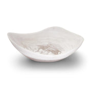 archipelago white cloud marbleized organic shaped bowl 1